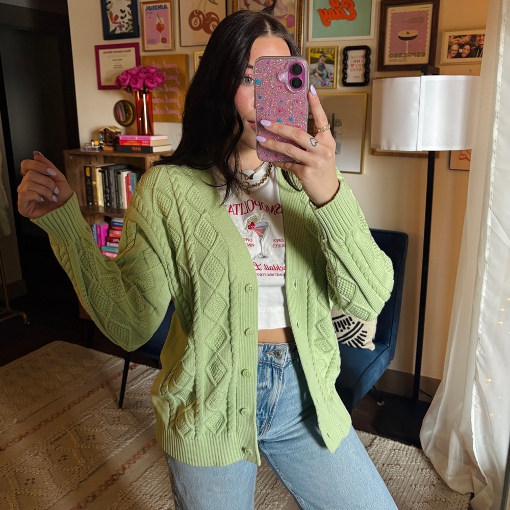 Aritzia Sunday Best Lamora Chunky Cardigan Sweater